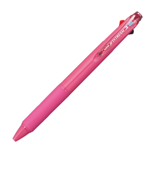 三菱鉛筆　ジェットストリーム　3色ボールペン　SXE3－400－05　0.5mm　ローズピンク
