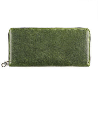 バーマス（BERMAS）　FURTH　ラウンドファスナー長財布　60704－50　グリーン