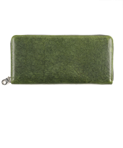 バーマス（BERMAS）　FURTH　ラウンドファスナー長財布　60704－50　グリーン