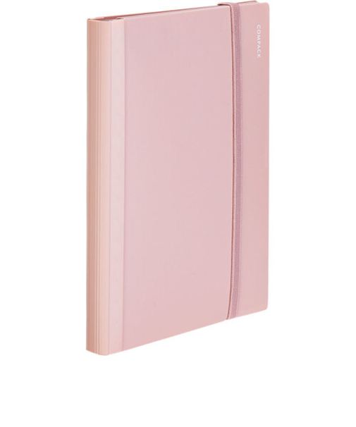 キングジム（KING　JIM）　二つ折りクリアーファイル　コンパック　A4　CN5894H　ピンク