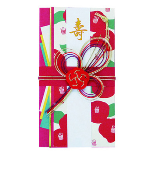 Z＆K（ゼットアンドケイ）　祝儀袋　華模様　63-112　椿