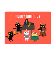 ガプラス　なめらかに動く絵はがき　バースデーカード　演奏会