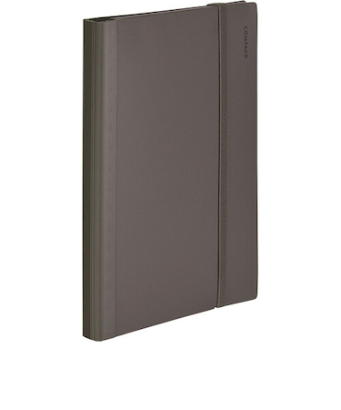 キングジム（KING　JIM）　二つ折りクリアーファイル　コンパック　A4　CN5894H　黒