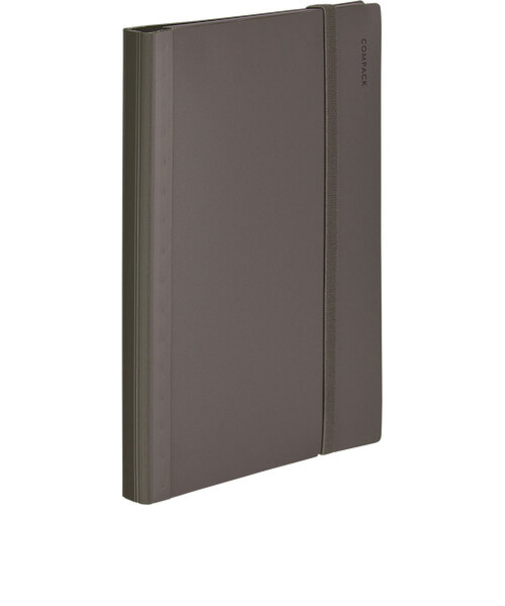 キングジム（KING　JIM）　二つ折りクリアーファイル　コンパック　A4　CN5894H　黒