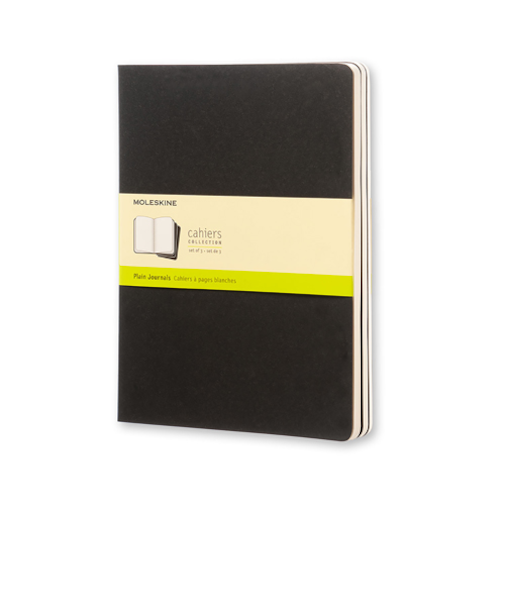 モレスキン（MOLESKINE）　カイエジャーナル　ソフトカバー　無地　XLサイズ　405893　ブラック