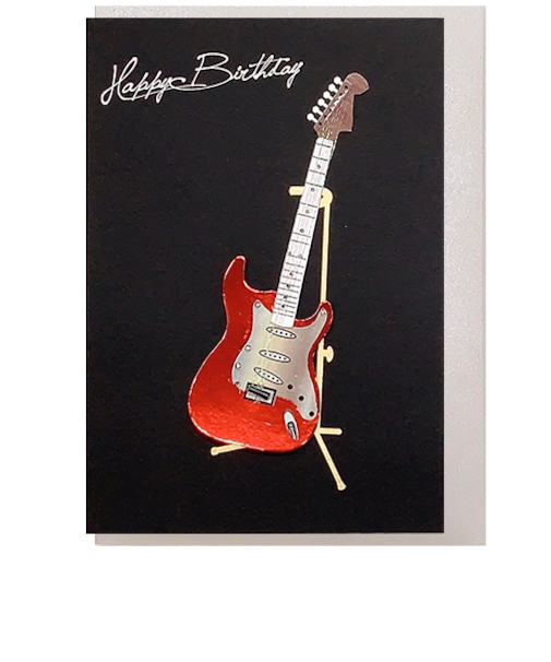 リーフワークカンパニー　バースデーカード　エレキギター