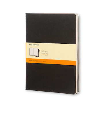 モレスキン（MOLESKINE）　カイエジャーナル　ソフトカバー　横罫　XLサイズ　405879　ブラック