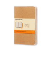 モレスキン（MOLESKINE）　カイエ　ジャーナル　横罫　ポケットサイズ　QP411　クラフトブラウン