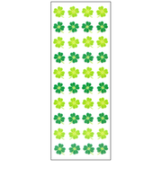 オクヤマ ラメ入りシール HR792 クローバー4列