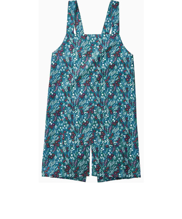 レップ（REP）　　ミトン機能付きエプロン　ボタニカル（フィオリ）　ブルー