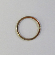 ツチノ 平形キーリング ゴールド30mm