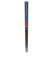 カワイ 食洗箸 ステッチ 23cm ネイビー