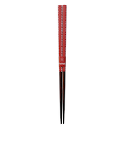 カワイ 食洗箸 ステッチ 23cm レッド