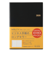 【2025年12月始まり】　ノルティ（NOLTY）　能率手帳　A5　ウィークリーレフト　6226　黒　月曜始まり