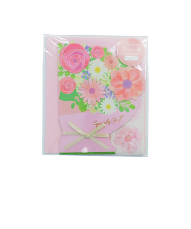 Z＆K（ゼットアンドケイ）　フラワーブーケシキシ　プチ　62-161　ピンク