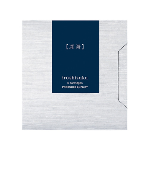 パイロット（PILOT）　万年筆用カートリッジインキ　色彩雫（iroshizuku）　IRF-6S-SNK　深海　6本入
