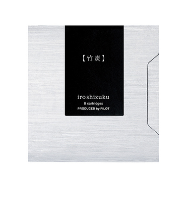 パイロット（PILOT）　万年筆用カートリッジインキ　色彩雫（iroshizuku）　IRF-6S-TAK　竹炭　6本入