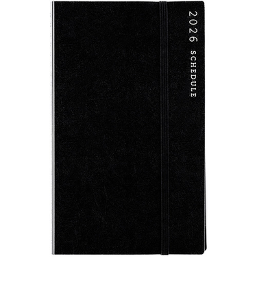 【2026年1月始まり】　高橋書店　リングダイアリー　スリム　A5変型　ウィークリーレフト　90　黒　月曜始まり