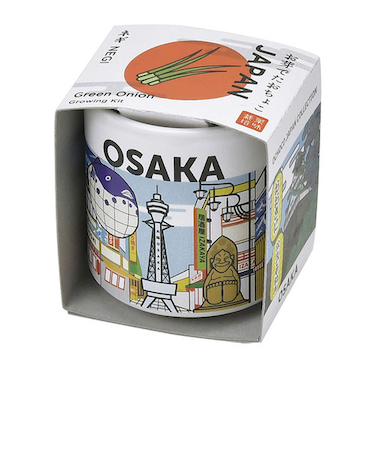 聖新陶芸　お芽でたおちょこJAPAN　GD997‐4　大阪/ねぎ