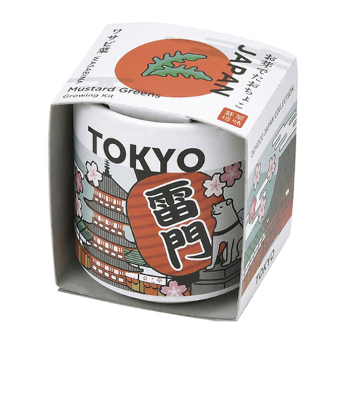 聖新陶芸　お芽でたおちょこJAPAN　GD997‐2　JAPAN/わさび菜