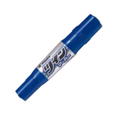 パイロット（PILOT）　ツインマーカー　細・太　ブルー