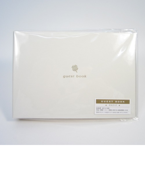 マルアイ　ゲストブック　クローバー　白　メ－60W
