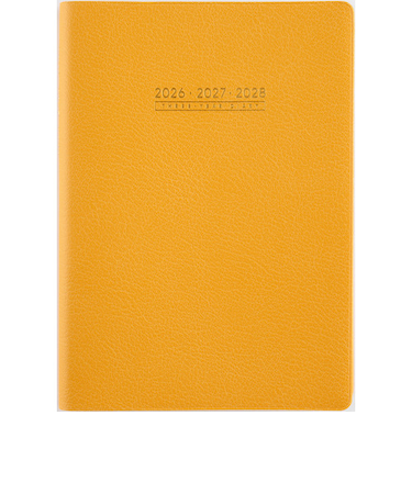 【2026年1月始まり】　高橋書店　3年卓上日誌　A5　デイリー2日1ページ　96　オレンジ　各月1日始まり