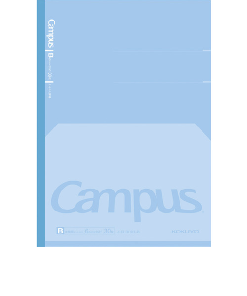 コクヨ(KOKUYO)　キャンパス　フラットが気持ちいいノート　B罫　ノFL3CBTB　青