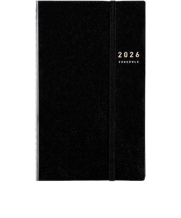 【2026年1月始まり】　高橋書店　リングダイアリー　スリム　A5変型　ウィークリーレフト　91　黒　月曜始まり