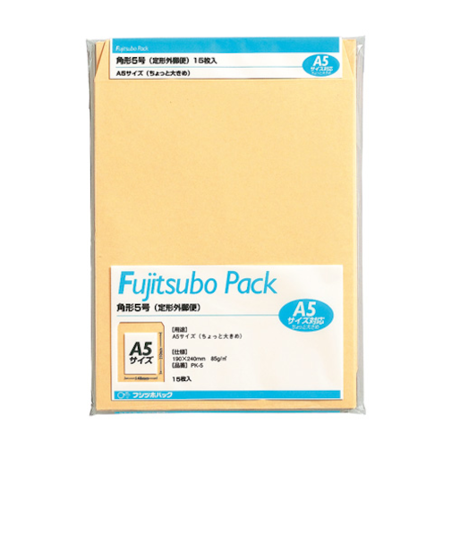 マルアイ　藤壺クラフトパック　角5　85G　PK－5　15枚入