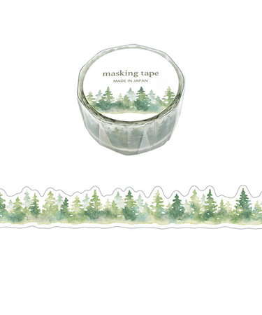 マインドウェイブ　パレットマスキングテープ　ダイカット　95208　木々