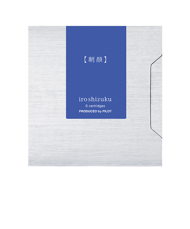 パイロット（PILOT）　万年筆用カートリッジインキ　色彩雫（iroshizuku）　IRF-6S-AS　朝顔　6本入