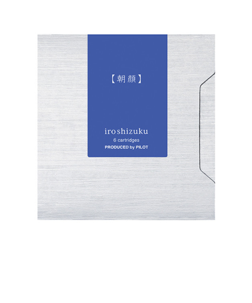 パイロット（PILOT）　万年筆用カートリッジインキ　色彩雫（iroshizuku）　IRF-6S-AS　朝顔　6本入