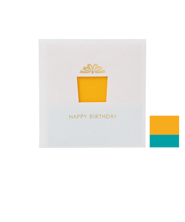 マルアイ　窓ミニカード　HAPPY　BIRTHDAY　カ－MD4DA　ギフトボックス