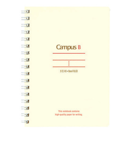 コクヨ（KOKUYO）　キャンパス　ツインリングノート　ミニサイズ　A6　中横罫　50枚　ス-T150B-R