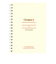 コクヨ（KOKUYO）　キャンパス　ツインリングノート　ミニサイズ　A6　中横罫　50枚　ス-T150B-R