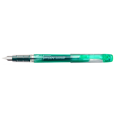 プラチナ万年筆（PLATINUM）　プレピー万年筆　PSQ－300　＃41　細字　グリーン