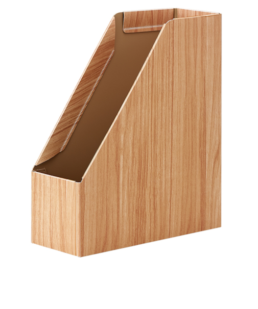 セキセイ　ウッズスタイル　ボックスファイル　A4タテ　WDS‐8650　ブラウン