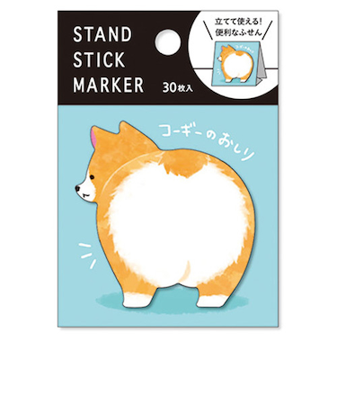 マインドウェイブ　スタンドスティックマーカー　54477　コーギーのおしり　30枚入