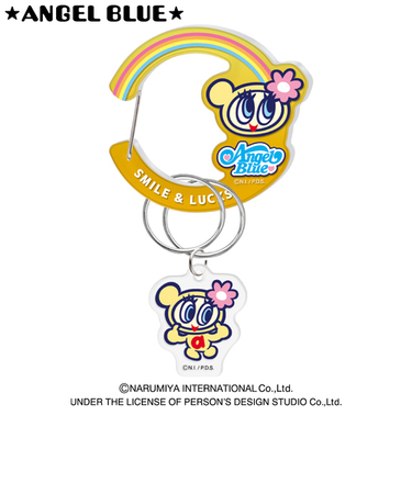 クラックス　チャーム付きアクリルカラビナ　121707　ハナちゃん