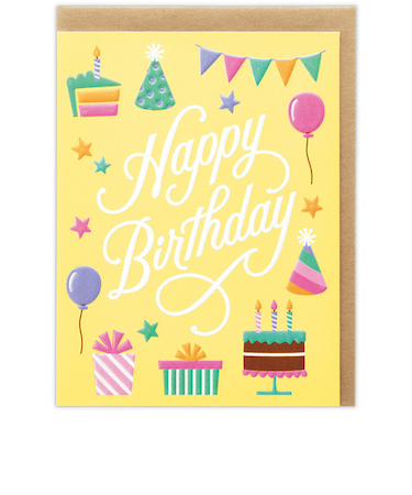 ホールマーク（Hallmark）　グリーティングカード　誕生お祝い　エコフレンドリー　812027　バースデーアイコン