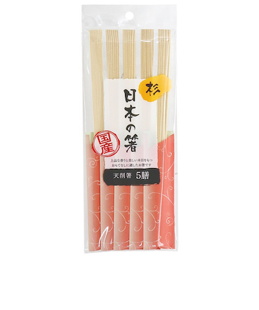 大和物産　日本の箸　杉天削箸　24cm　5膳入