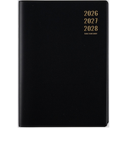 【2026年1月始まり】　高橋書店　3年卓上ニューダイアリー　A5　デイリー2日1ページ　84　黒　各月1日始まり