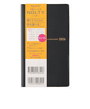 【2025年11月始まり】　ノルティ（NOLTY）　マンスリースリム　マンスリーブロック　2727　ブラック　日曜始まり