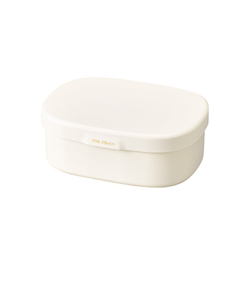 ハコヤ（HAKOYA）　さっと洗えるお弁当箱　M　30366　ホワイト　600mL