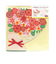 Z＆K（ゼットアンドケイ）　ダイカット色紙　フラワーブーケミニ　62‐182　レッド