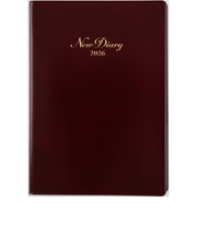 【2026年1月始まり】　高橋書店　ニューダイアリー　A5　デイリー2日1ページ　89　ワイン　各月1日始まり