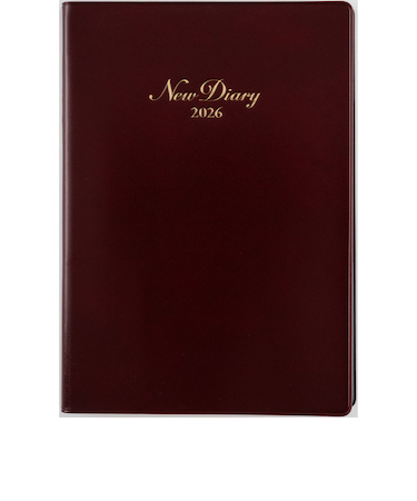 【2026年1月始まり】　高橋書店　ニューダイアリー　A5　デイリー2日1ページ　89　ワイン　各月1日始まり