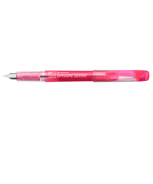 プラチナ万年筆（PLATINUM）　プレピー万年筆　PSQ－300　＃21　細字　ピンク