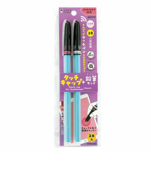 クツワ（KUTSUWA）　ミラガク　タッチキャップ　鉛筆付き　2B　MT002PK　ピンク